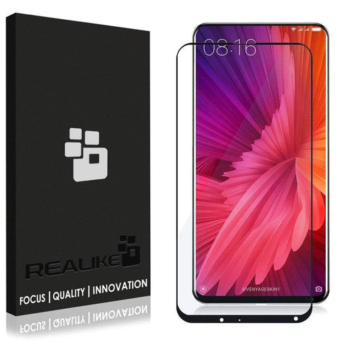 Image of Mi Mix 2 Screen Protector, 3D Touch 9H Full Coverage HD Clear Tempered Glass for Mi Mix 2 (Black) (BLACK)