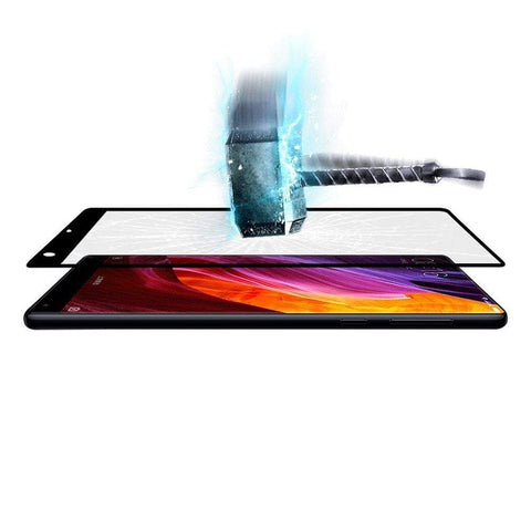 Image of Mi Mix 2 Screen Protector, 3D Touch 9H Full Coverage HD Clear Tempered Glass for Mi Mix 2 (Black) (BLACK)