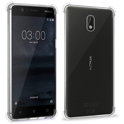 Image of NOKIA 3 Back Cover Case, REALIKE® 100% Fit {Imported} Premium Shockproof Crystal Transparent Back Case For NOKIA 3