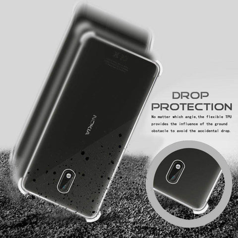 Image of NOKIA 3 Back Cover Case, REALIKE&reg; 100% Fit {Imported} Premium Shockproof Crystal Transparent Back Case For NOKIA 3