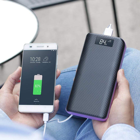 Image of REALIKE 20000 mAh Power Bank 3 Usb Power bank Battery Pack Compatible for Huawei Xiaomi iPhone Samsung LG Sony Bluetooth Speaker etc.