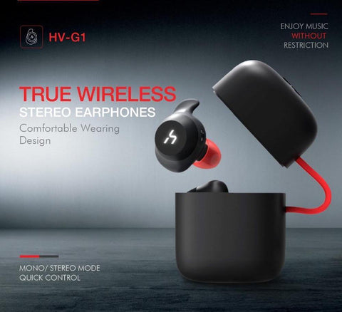 Image of REALIKE Bluetooth Earphone True Wireless Sport Earphone Waterproof Stereo Earbuds With Microphone for Handsfree Calls G1