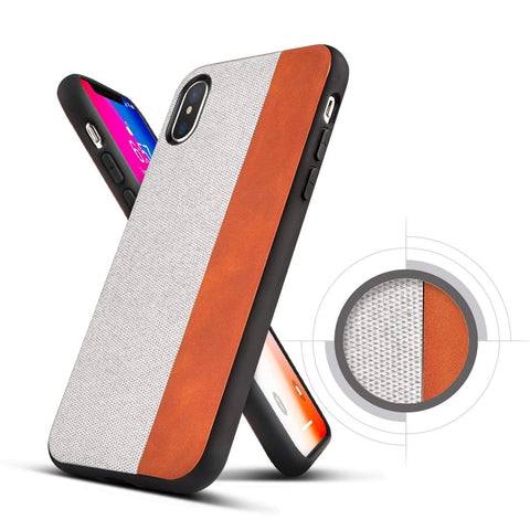 Image of REALIKE Leather Slim Custom made case for iPhone X imported premium quality.