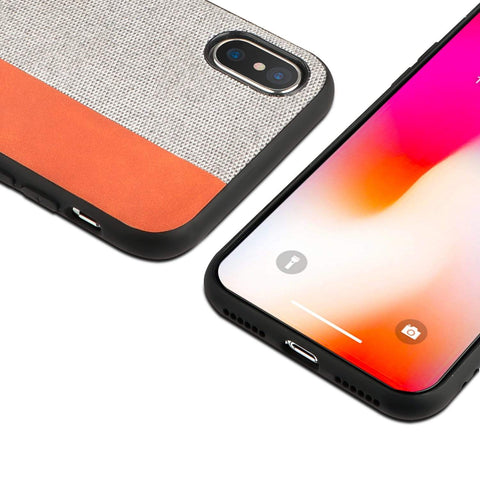 Image of REALIKE Leather Slim Custom made case for iPhone X imported premium quality.