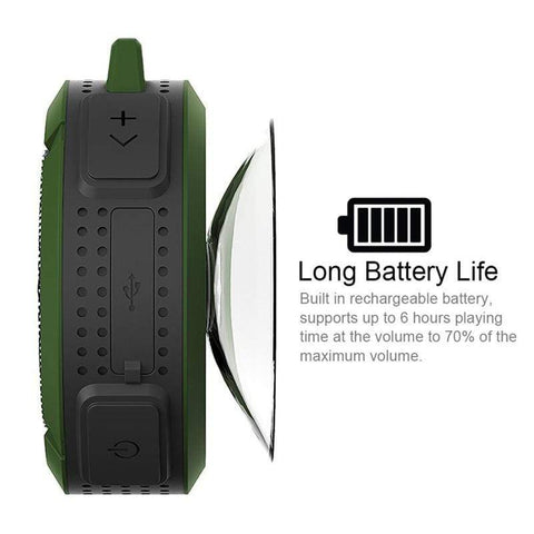 Image of REALIKE® Mini 4.0 IP65 Waterproof subwoofer stereo radio FM outdoor wireless BT Speaker