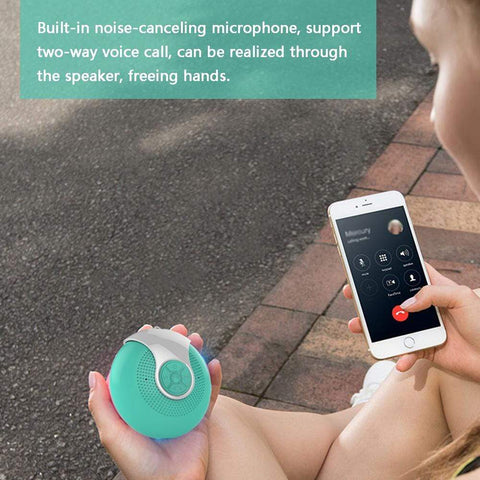 Image of REALIKE Mini Wireless Speaker Bluetooth 4.2 Stereo Portable Speakers Built-in mic Hand Free Colorful RBG Light Speaker with Bass N15