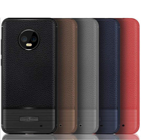 Image of REALIKE® Moto G6 Plus Cover,Litchi Pattern Design Lightweight Shockproof Case for Moto G6 Plus (Litchi Blue) (Limited Time Discounted Price)