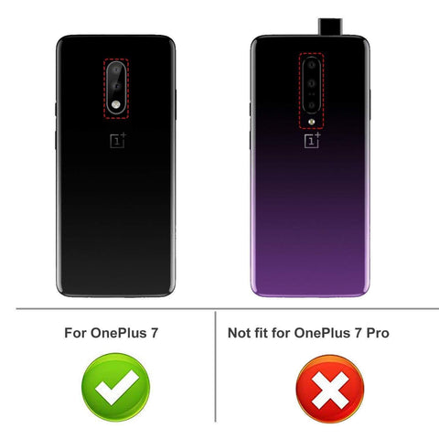 Image of REALIKE OnePlus 7 Back Cover, Beetle Series Shockproof Line Texture Case for Oneplus 7 (Aramid Black)