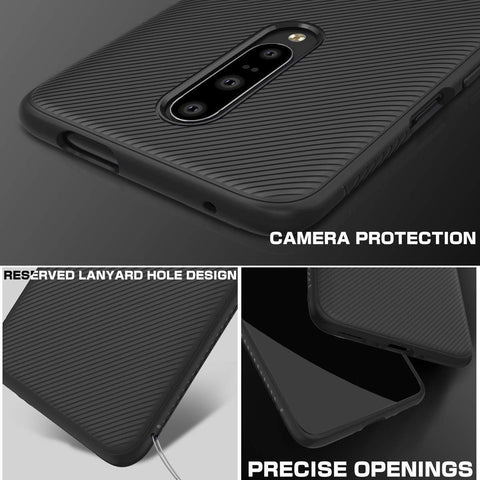 Image of REALIKE OnePlus 7 Pro Back Cover, Beetle Series Shockproof Line Texture Case for Oneplus 7 Pro