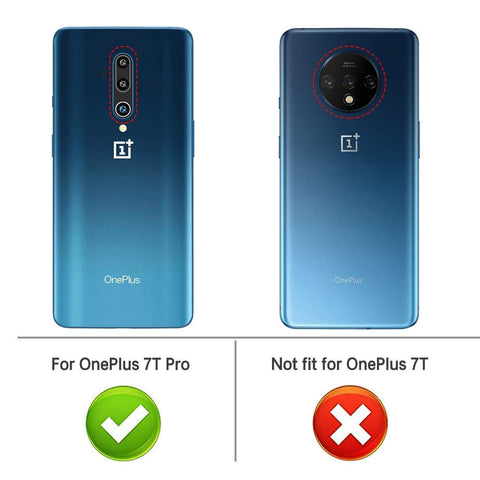 Image of REALIKE OnePlus 7T Pro Back Cover, Carbon Fiber Shockproof Case for Oneplus 7T Pro (Texture Black)