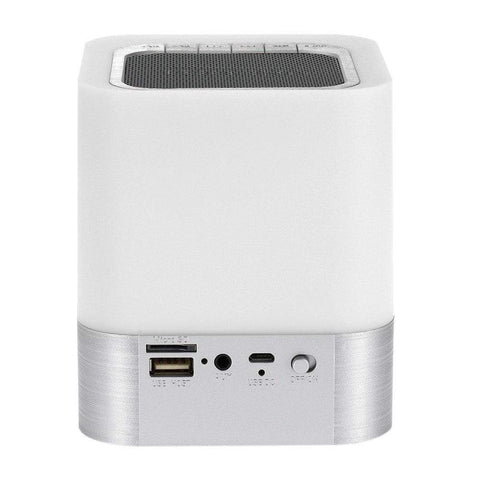 Image of REALIKE Portable Wireless Bluetooth Speaker With Touch Sensor Led Lamp Light Alarm Clock TF Card AUX MP3 Player Hands-free Loudspeakers