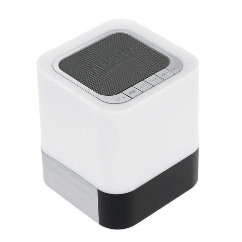 Image of REALIKE Portable Wireless Bluetooth Speaker With Touch Sensor Led Lamp Light Alarm Clock TF Card AUX MP3 Player Hands-free Loudspeakers