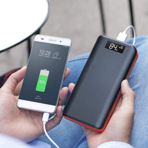 Image of REALIKE® Powerbank 20000 mAh 3 Usb Power Bank LCD Display Battery for Huawei Xiaomi iPhone Samsung LG Sony HTC Bluetooth Speaker etc.
