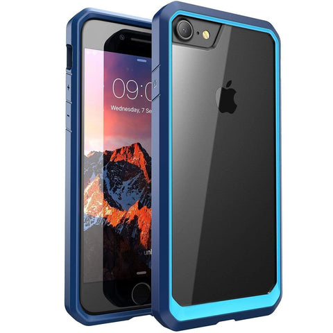 Image of Realike Premium Style Shockproof Back Case For iPhone 7 (Glacier Series - Blue)