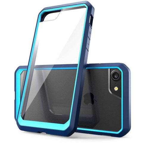 Image of Realike Premium Style Shockproof Back Case For iPhone 7 (Glacier Series - Blue)