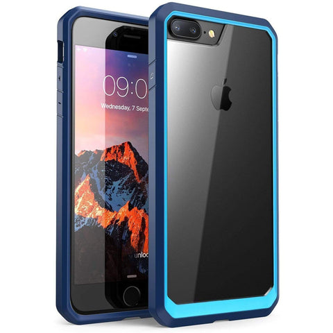 Image of Realike Premium Style Shockproof Back Case For iPhone 7 Plus (Glacier Series - Blue)