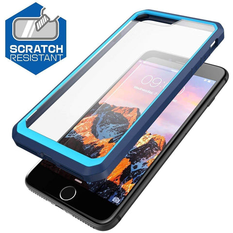 Image of Realike Premium Style Shockproof Back Case For iPhone 7 Plus (Glacier Series - Blue)