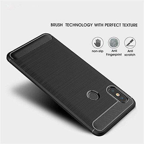 Image of REALIKE® Redmi Note 5 Pro Back Cover, Branded Case With Ultimate Protection From Drops, Flexible Carbon Fiber Back Cover For Xiaomi Redmi Note 5 Pro-2018