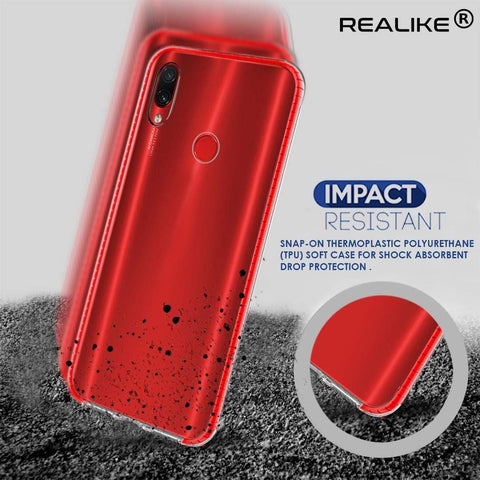 Image of REALIKE Redmi Note 7S / Redmi Note 7 Pro Back Cover, Transparent Soft Anti Scratch Back Case for Redmi Note 7S/ Redmi Note 7 / Note 7 Pro {Transparent}