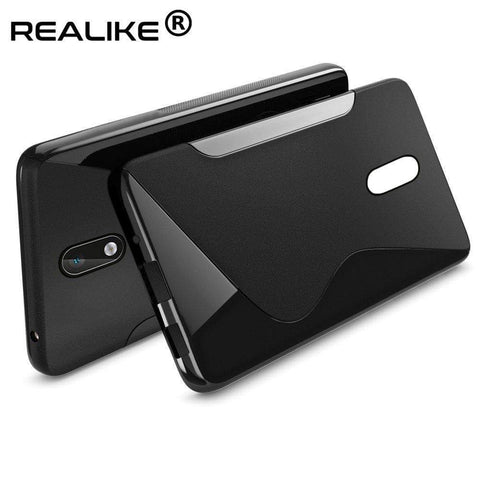 Image of REALIKE® 100% Fit Premium Shockproof Carbon Fiber Back Case For NOKIA 3