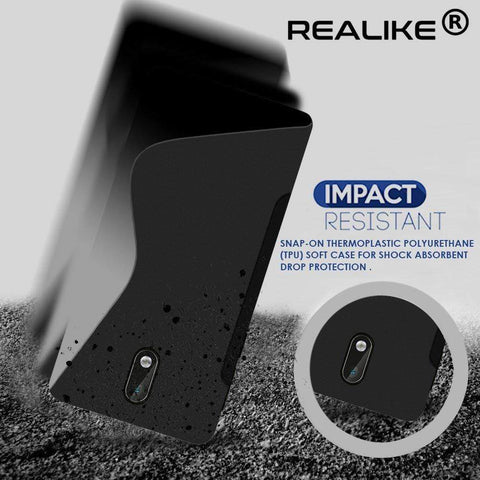 Image of REALIKE® 100% Fit Premium Shockproof Carbon Fiber Back Case For NOKIA 3