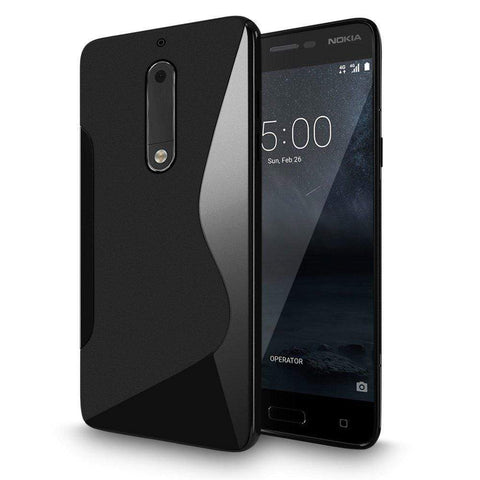Image of REALIKE® 100% Fit Premium Shockproof Carbon Fiber Back Case For NOKIA 5