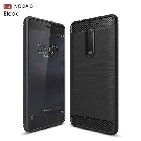 Image of REALIKE® NOKIA 5 Armor Case (INDIAN Version) Ultimate Protection from Drops in Slim profile, Durable, Anti Scratch, Perfect Fit, Flexible TPU Phone Back Cover for NOKIA 5