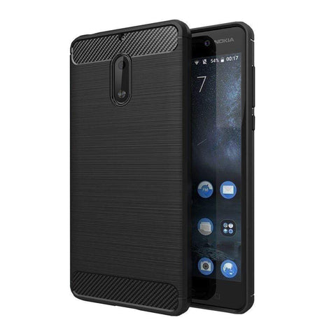 Image of REALIKE® NOKIA 6 Armor Case, Ultimate Protection from Drops, Durable, Anti Scratch, Perfect Fit, Anti Shock Technology, Back Cover for NOKIA 6 - METAlLIC BLACK