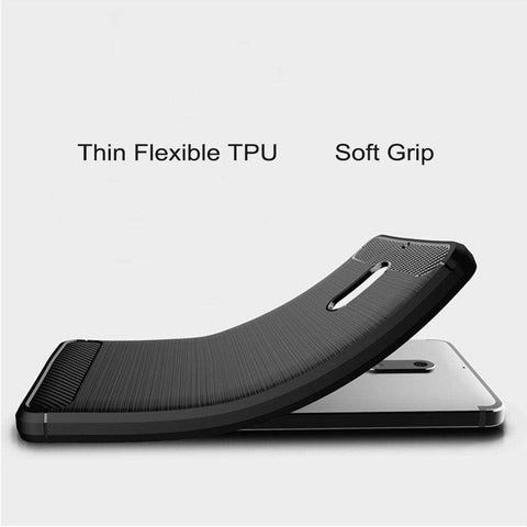 Image of REALIKE® NOKIA 6 Armor Case, Ultimate Protection from Drops, Durable, Anti Scratch, Perfect Fit, Anti Shock Technology, Back Cover for NOKIA 6 - METAlLIC BLACK