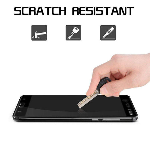 Image of REALIKE® Nokia 8 Screen Protector, 3D Touch 9H Full Coverage HD Clear Tempered Glass for Nokia 8 (Black)