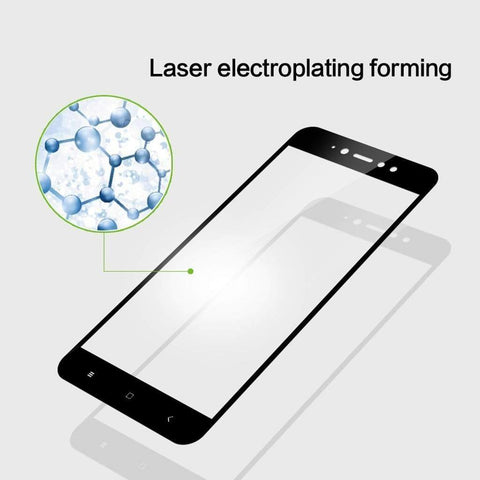 Image of REALIKE® Redmi 5A Screen Protector, 3D Touch 9H Full Coverage HD Clear Tempered Glass for Redmi 5A (Black)