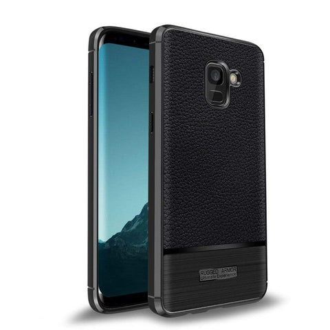 Image of REALIKE&reg; Samsung A8 Plus Cover, Anti-fingerprint Soft Back Cover Case for Samsung A8 Plus 2018 (Metallic Black)