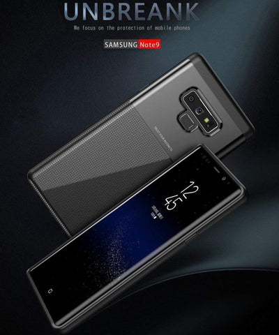 Image of REALIKE® Samsung Galaxy Note 9 Cover Flexible Carbon Fiber Design Lightweight Shockproof Case for Samsung Galaxy Note 9-2018