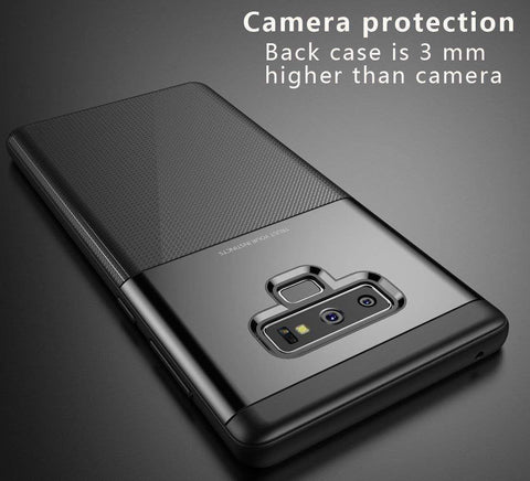 Image of REALIKE® Samsung Galaxy Note 9 Cover Flexible Carbon Fiber Design Lightweight Shockproof Case for Samsung Galaxy Note 9-2018