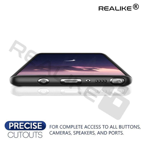 Image of REALIKE® Samsung Galaxy Note 9 Cover Flexible Transparent Lightweight Shockproof Case for Samsung Galaxy Note 9-2018 {Diamond Series Black}