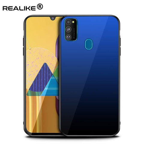 Image of REALIKE Samsung M30S Back Cover, Full Glass Anti Scratch Full Shockproof Back Case for Samsung M30