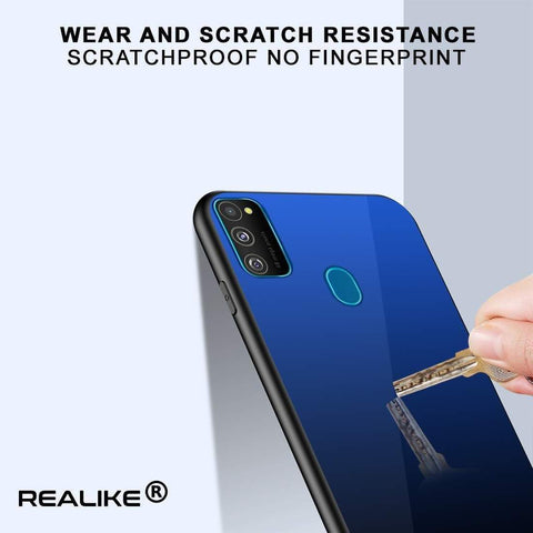 Image of REALIKE Samsung M30S Back Cover, Full Glass Anti Scratch Full Shockproof Back Case for Samsung M30