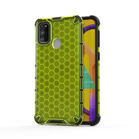 Image of REALIKE Samsung M30S Back Cover, Full Transparent Anti Scratch Full Shockproof Back Case for Samsung M30S (Clear/Green)