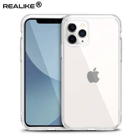 Image of REALIKE Special Design iPhone 11 Pro Max Case, Anti Scratch Back Cover for iPhone 11 Pro Max (Full Clear)