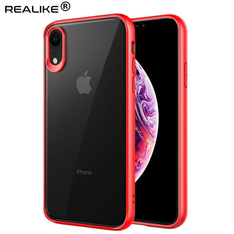 Image of REALIKE® Specially Designed iPhone XR Back Cover, Branded Case with Ultimate Protection, Premium Quality Transparent Case for iPhone XR