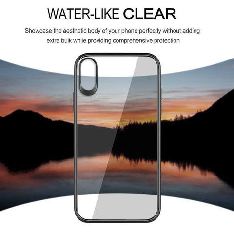 Image of REALIKE® Specially Designed iPhone Xs Back Cover, Branded Case with Ultimate Protection, Premium Quality Transparent Case for iPhone Xs
