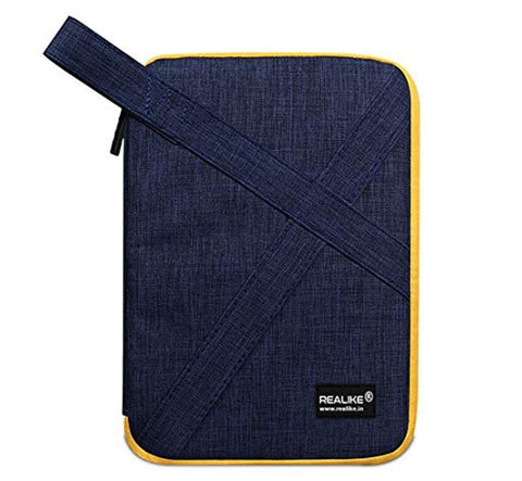 Image of REALIKE Travel Cable Organizer, Single Layer Electronic Accessories Organizer for Cord, Hard Drive, Earphone, Power Bank and Others