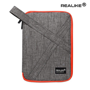 REALIKE Travel Cable Organizer, Single Layer Electronic Accessories Organizer for Cord, Hard Drive, Earphone, Power Bank and Others