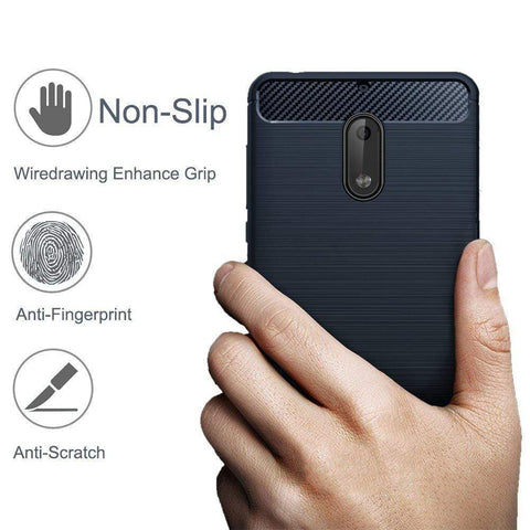 Image of Realike Ultimate Protection Back Cover For Nokia 6 - Metalic Blue