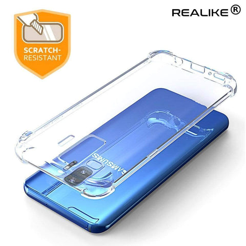 Image of REALIKE® Ultra Slim Soft TPU Transparent Case for Samsung Galaxy S9 Plus, Anti-Scratch Shock-Absorption Protective Cover For Samsung Galaxy S9 Plus
