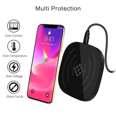 Image of REALIKE® Wireless Charger, Qi-Certified Wireless Charging Pad, PowerPort Wireless Compatible with iPhone Xs MAX/XR/XS/X/8/8 Plus,Samsung,LG and All Other Qi Enabled Devices (WHITE)