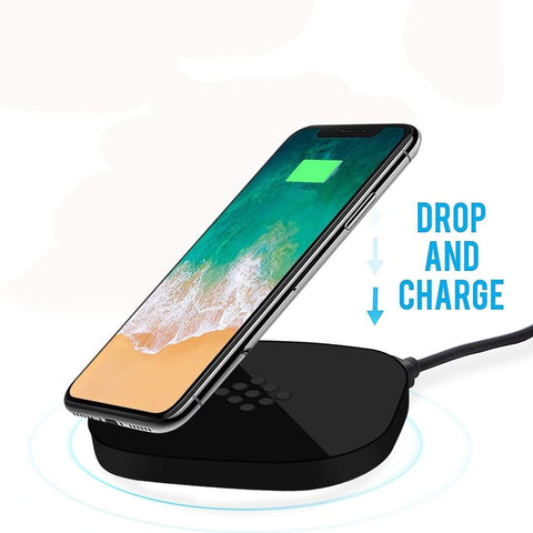 Image of REALIKE® Wireless Charger, Qi-Certified Wireless Charging Pad, PowerPort Wireless Compatible with iPhone Xs MAX/XR/XS/X/8/8 Plus,Samsung,LG and All Other Qi Enabled Devices (WHITE)