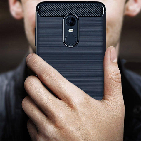 Image of RELIKE Redmi Note 4 Back Cover, Armor Pudding Soft Silicon TPU 360 Back Case For Xiaomi Redmi Note 4 - 100% Fit For INDIAN Version [Carbon Black]