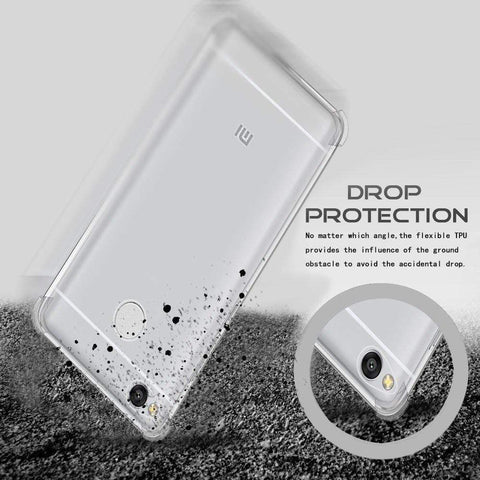 Image of Xiaomi Redmi 4 Back Cover (INDIAN Version) REALIKE® 100% Fit {Imported} Premium Shockproof Crystal Transparent Back Case For Xiaomi Mi Redmi 4 (May 2017 Launch)