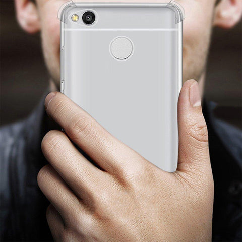 Image of Xiaomi Redmi 4 Back Cover (INDIAN Version) REALIKE® 100% Fit {Imported} Premium Shockproof Crystal Transparent Back Case For Xiaomi Mi Redmi 4 (May 2017 Launch)